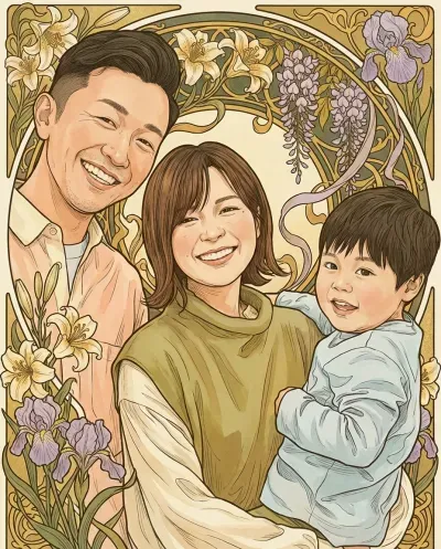 花飾りポスター