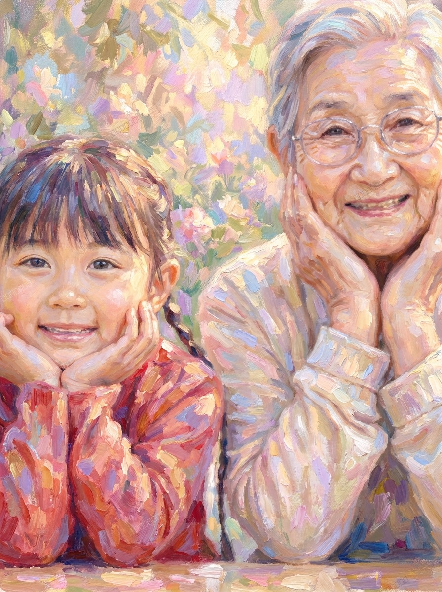 M.S様の変換後の肖像画（やわらか絵画）