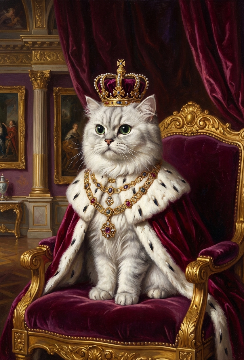 A.S様の変換後の肖像画（王族スタイル）