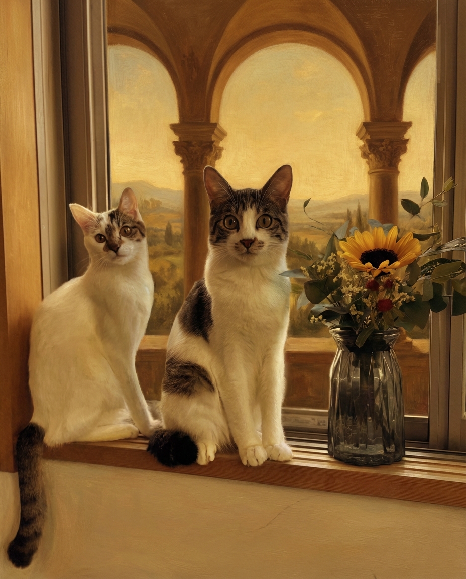 S.T様の変換後の肖像画（古典名画）